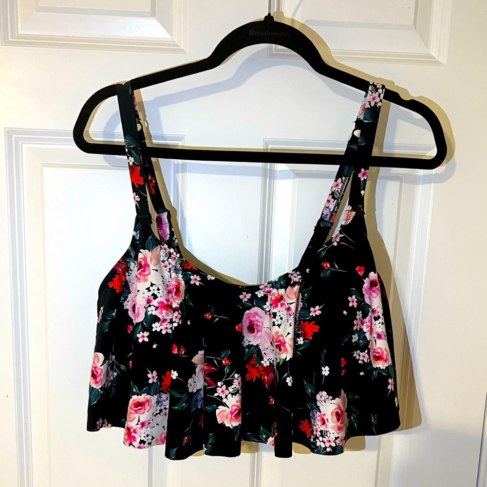 TORRID Floral Flowing Bikini Top